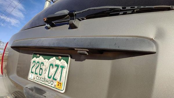 2001 Jeep Grand Cherokee License Plate Trim Surround Panel Oem Tail Trunk Finish — photo 3