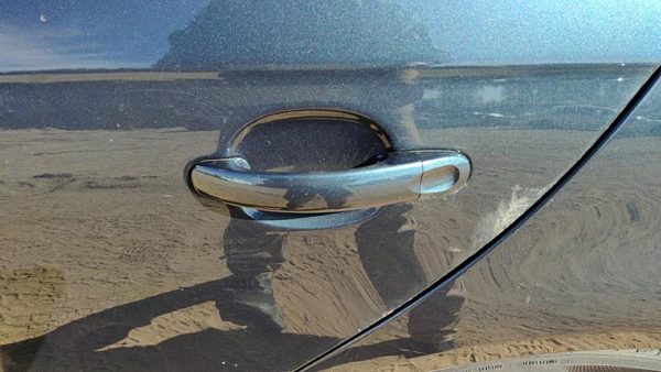05-14 Vw Jetta Driver Left Rear Outside Door Handle Oem Back Blue 1K5837205bgru — photo 3