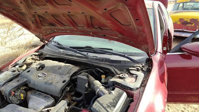 2002-2006 Nissan Altima Pair Of Hood Hinges Right Left Set Assembly Oem Red A15