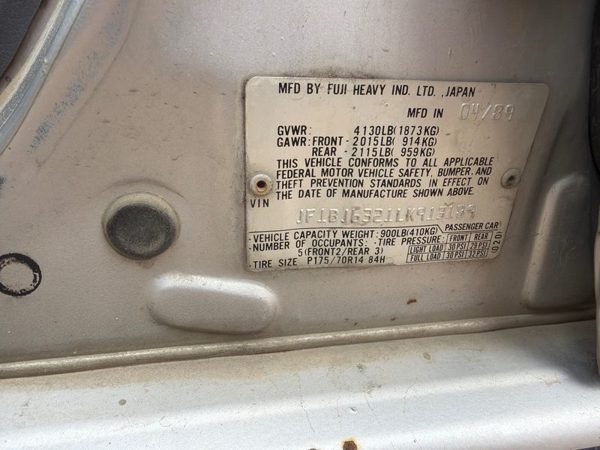 1990 Subaru Legacy — vehicle photo 4
