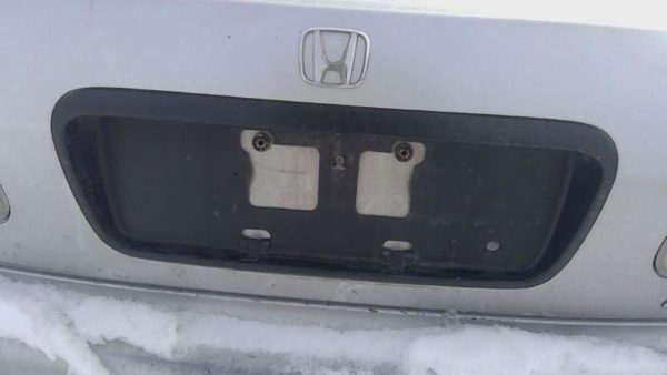 1996-1999 Honda Civic License Plate Trim Surround Panel Oem Tail Trunk Finish — photo 2