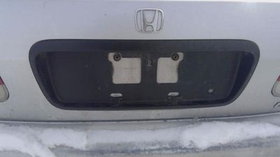 1996-1999 Honda Civic License Plate Trim Surround Panel Oem Tail Trunk Finish