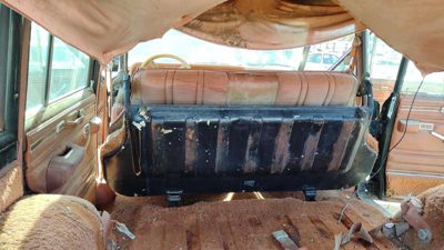 1984-1991 Jeep Grand Wagoneer Rear Bench Seat Assembly Oem Brown