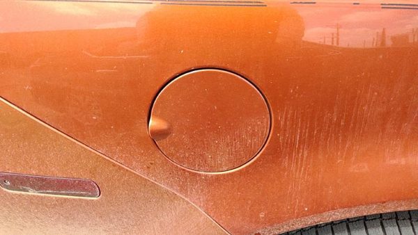 2005-2010 Chevy Cobalt Fuel Tank Door With Hinge Gas Lid Oem Filler Orange 56U — photo 2