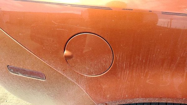 2005-2010 Chevy Cobalt Fuel Tank Door With Hinge Gas Lid Oem Filler Orange 56U — photo 3