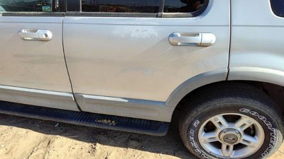 2002 Ford Explorer Rear Door LH Silver Ts