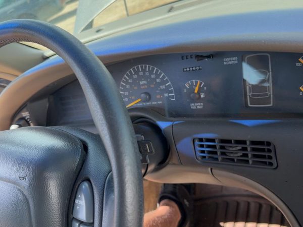 96-99 Bonneville Steering Column Assembly Floor Shift Without Radio Control Tan — photo 1