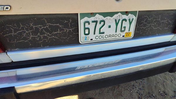 1984-1987 Ford Tempo Chrome Rear Trim Strip From Trunk Oem E66y5440320a — photo 4