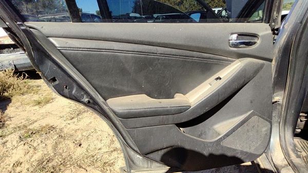 07-12 Altima Driver Left Rear Door Trim Panel With Switches Back G Charcoal 4 Dr — photo 1