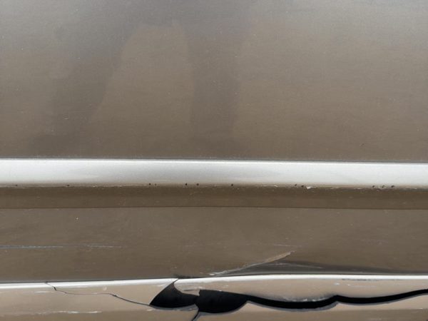 05-09 Legacy Outback Passenger Right Rear Lower Moulding From Door Silver Slq — photo 5