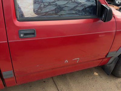 1991 Dodge Dakota Front Door RH Red