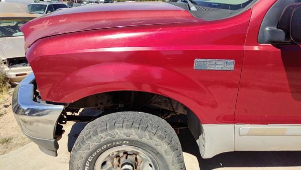 2003 Ford F250 Sd Pickup Fender LH Super Duty Maroon — photo 1