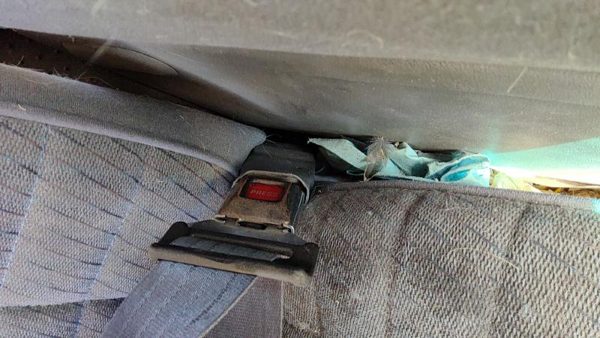 1991-1994 Ford Explorer Passenger Right Front Seat Belt Buckle Receiver Oem Gray — photo 3