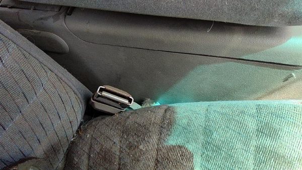 1991-1994 Ford Explorer Passenger Right Front Seat Belt Buckle Receiver Oem Gray — photo 1