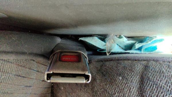 1991-1994 Ford Explorer Passenger Right Front Seat Belt Buckle Receiver Oem Gray — photo 2