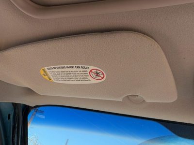 2001 Chrysler Pt Cruiser Driver Left Sun Visor Oem Sunroof Illumination Beige