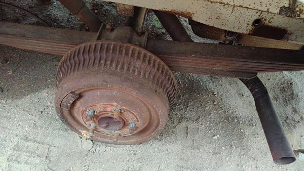 1974 Dodge Van B200 Driver Left Rear Brake Backing Plate Assembly Oem — photo 2