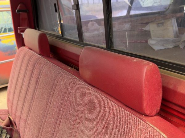 1987-1996 Dodge Dakota Pair Of Front Headrests Oem Left Right Set Seat Red — photo 3