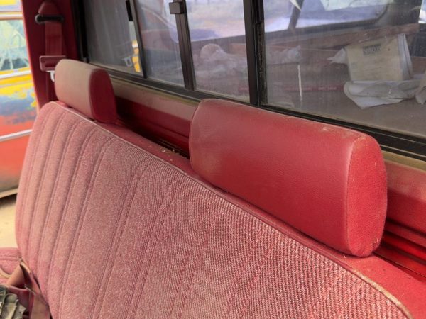 1987-1996 Dodge Dakota Pair Of Front Headrests Oem Left Right Set Seat Red — photo 4
