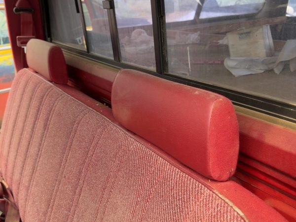 1987-1996 Dodge Dakota Pair Of Front Headrests Oem Left Right Set Seat Red — photo 2