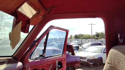1987-1991 Ford F150 Passenger Right A Pillar Trim Windshield Post Panel Oem Red