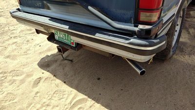 1983-1994 Chevy S10 Blazer Rear Bumper Assembly Oem Back 15961871