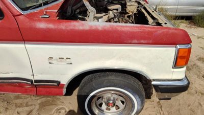 1987-1991 Ford F150 Passenger Right Front Fender Oem Red White