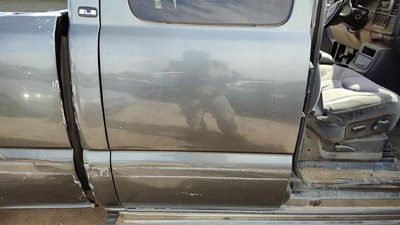 2001 GMC Sierra Rear Door RH Gray 14U