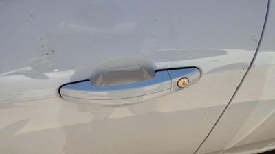 2012-2018 Ford Focus Driver Left Front Outside Door Handle Oem White Yz