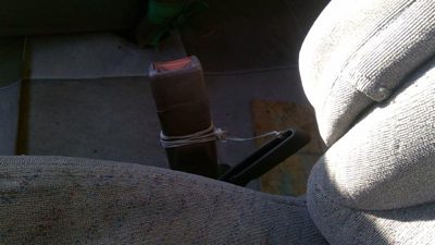 1992-1995 Chevy Astro Driver Left Front Seat Belt Buckle Receiver Oem Tan