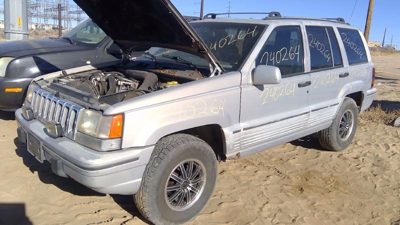 1994 Jeep Grand Cherokee Passenger Right Front Moulding From Door Trim Silver