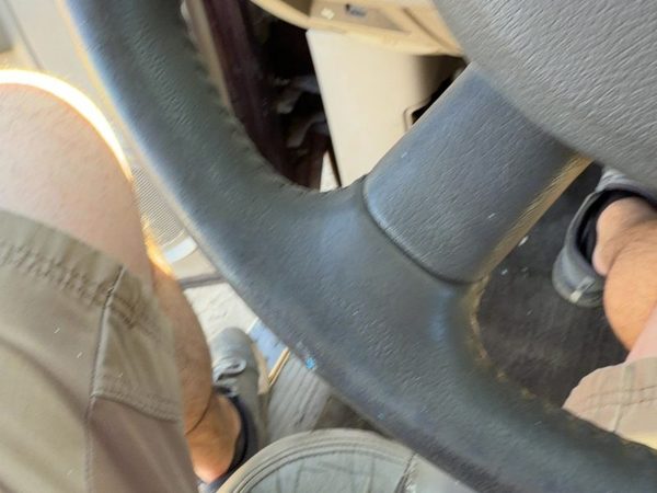 2004-2005 Dodge Durango Steering Wheel Oem Gray Hjj1 Yp211Dhaa — photo 3
