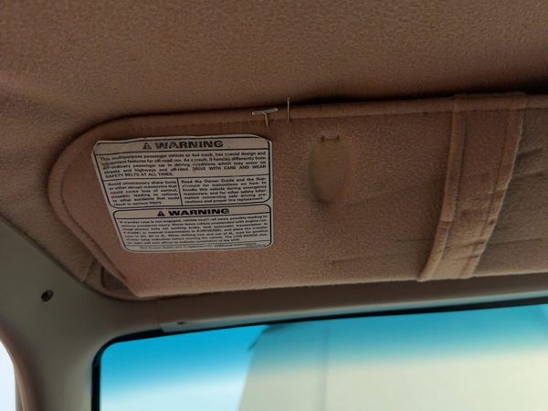 87-97 Ford F250 Driver Left Sun Visor Oem Brown Rk — photo 6
