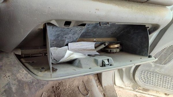 99-01 Ford F250 Super Duty Glove Box Assembly Complete Door With Latch Oem Gray — photo 3