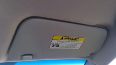 2006-2011 Kia Rio Passenger Right Sun Visor Oem Gray Xi 852201G400lx