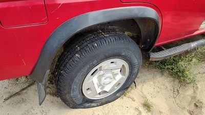1993-1995 Nissan Pathfinder Passenger Right Rear Wheel Flare Moulding Oem Back