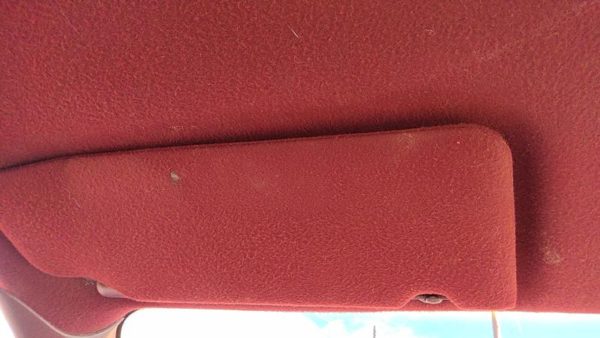 1995-1999 Chevy Lumina Driver Left Sun Visor Oem Red — photo 1