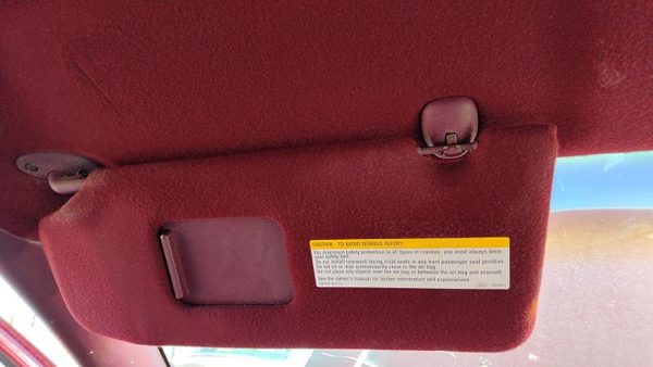 1995-1999 Chevy Lumina Driver Left Sun Visor Oem Red — photo 3