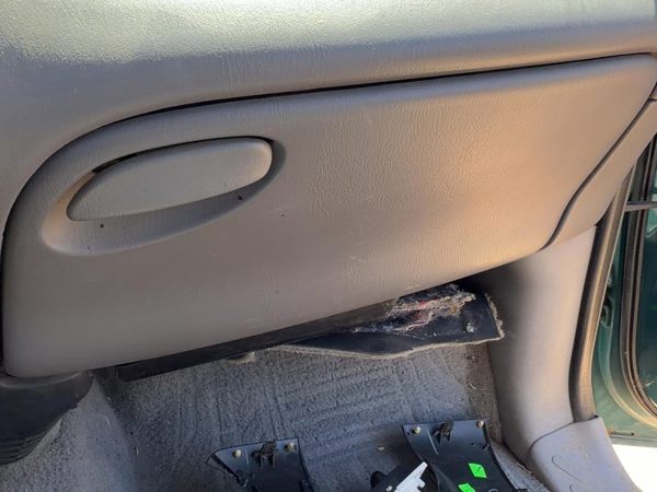 1997-2003 Ford F150 Glove Box Assembly Complete Door With Latch Oem Gray F2 — photo 1