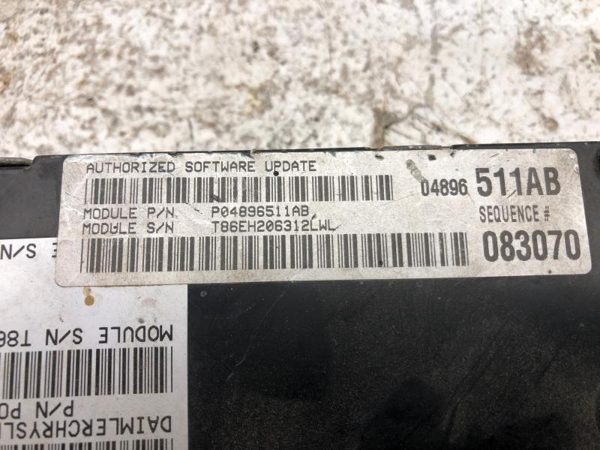 2003 Dodge Intrepid Electronic Control Module Engine Computer Ecm Ecu 04896511Ab — photo 4