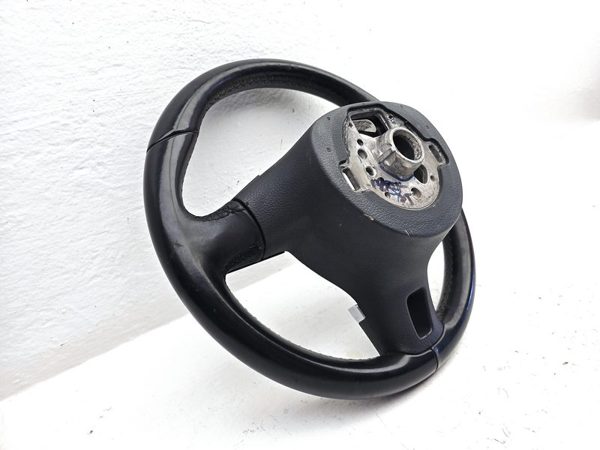2012-2014 Vw Jetta Black Leather Steering Wheel With Multifunction Controls Oem — photo 8