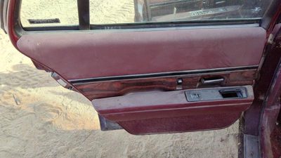 1998 LH Buick Lesabre Driver Left Rear Door Trim Panel With Switches Back Red