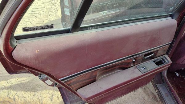 1998 LH Buick Lesabre Driver Left Rear Door Trim Panel With Switches Back Red — photo 2