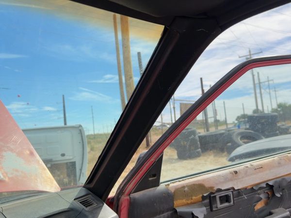 1988 Toyota Fx Passenger Right A Pillar Trim Windshield Post Panel Oem Gray — photo 2