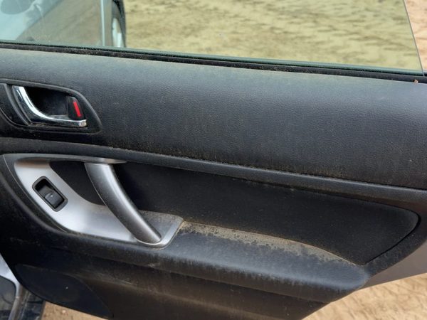 08-09 Legacy Outback Passenger Rear Door Trim Panel With Switches Back Black — photo 3