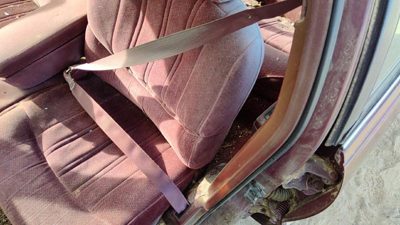 1997-1999 Buick Lesabre Driver Left Front Seat Belt Retractor Oem Shoulder Red
