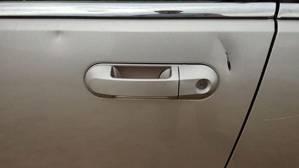 2003-2005 Lincoln Aviator Driver Left Front Outside Door Handle Oem Silver Jp — photo 1