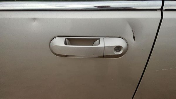 2003-2005 Lincoln Aviator Driver Left Front Outside Door Handle Oem Silver Jp — photo 2