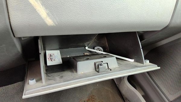 2004-2007 Ford F150 Glove Box Assembly Complete Door With Latch Oem Gray Me — photo 3