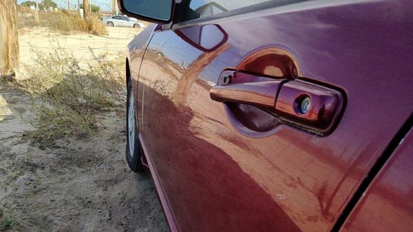2006 Mitsubishi Galant Front Door LH 4DR P06 Ultra Red Pearl — photo 4